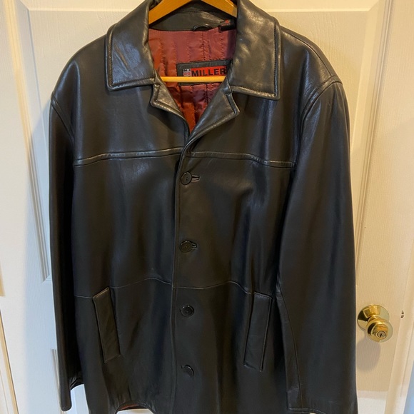 Men’s Nicole Miller leather coat - Picture 1 of 5